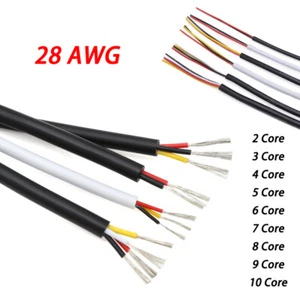 UL2464 Multi-Core Power Wire 28AWG Signal Control Cable 2/3/4/5/6/7/8/9/10 Cores - Picture 1 of 12