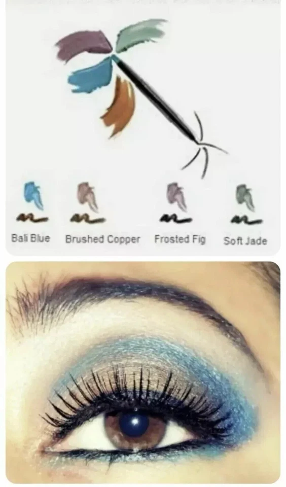 NIB Mary Kay Shadow & Line Eye Duo Choose your color - Bali Blu, Fig, Jade - Image 1 of 2