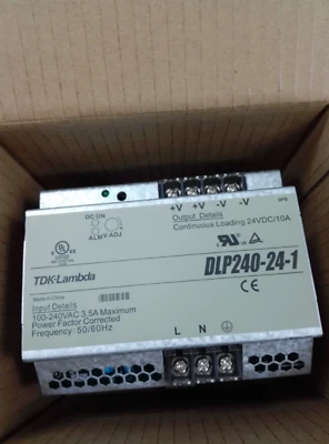 1pcs TDK-LAMBDA DLP240-24-1 Rail Power Supply - Image 1 of 2