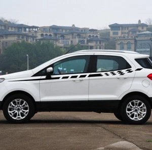 Car Stickers Flag Stripes 115'' for Ecosport C-MAX Vinyl Upper Door Decals CB123 - Bild 1 von 5
