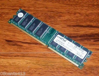 Genuine Crucial (512 MB) PC Desktop Memory DIMM DDR PC3200 (CT6464Z40B.E8T) - Image 1 of 2
