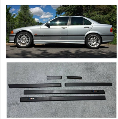 OEM-BMW 1992-1998 E36 M3 style 4-Door BODY SIDE MOLDING Door M3 TRIM - Image 1 of 4