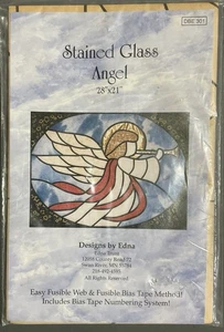 Stain Glass Angel Appliqué Pattern By Edna Trunt  Panel Instructions & Pattern - Bild 1 von 3