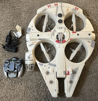 Air Hogs Star Wars 27'' MILLENIUM FALCON Remote Control Flying Drone (Works) - Image 1 of 4