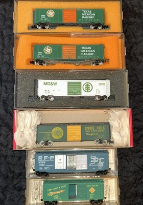 Con-Cor Microtrains N Scale #52 Lot Of 6 Freight Cars 20120 33020 TLCX C-6 - Image 1 of 4