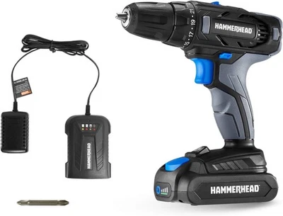 Versátil Taladro Inalámbrico 20V con Par de 248 in-lbs y Diseño Ergonómico - HCDD201 Foto 1 de 4