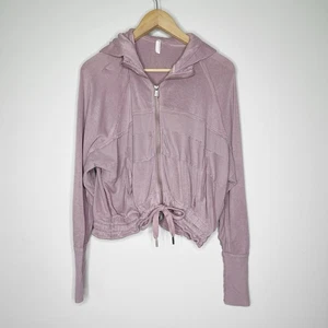 Free People Fp Movement Jacket Sz XS Lightweight Mauve Distressed Trekking Out - Picture 1 of 11
