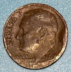 Error 1970 d Dime US Coin, Unique! See Description - Picture 1 of 3