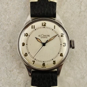 Parachoques automático vintage Jaeger LeCoultre C.1946 cal. 12A en acero - Imagen 1 de 13