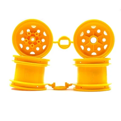 Tamiya Blackfoot Front Rear Wheel Bag 4pcs Yellow 1/10 RC Car Truck #19335763* - Image 1 of 3