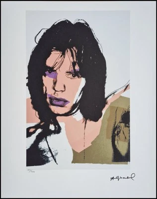 ANDY WARHOL * Mick Jagger * 50 x 40 cm * signed lithograph * limited # 40/200 - Bild 1 von 4