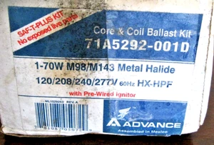 NUEVO Kit de lastre de halogenuros metálicos 70W núcleo y bobina de grifo múltiple M98 M143 PHILIPS MH - Imagen 1 de 7