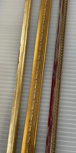 Verschiedene Bilderrahmen Kehlleiste Goldtöne verschiedene Längen 3 Ausführungen - Bild 1 von 13