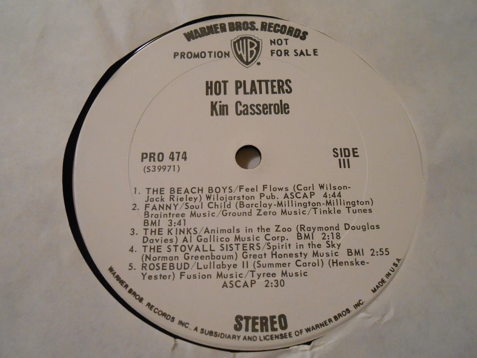 BEACH BOYS,the_ FEEL FLOWS PROMO, KINKS,DEEP PURPLE ,,more ,2lps m- - Image 1 of 4