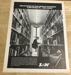 1970 L&N LOUISVILLE & NASHVILLE RAILROAD - Vintage Magazine Print Ad - Bild 1 von 1