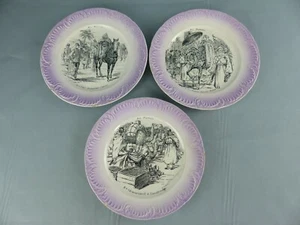 SARREGUEMINES lot de 3 assiettes thème AU MAROC ,  21 cm  - Picture 1 of 11