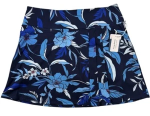 NEW Tommy Bahama Skort Skirt S L XL Floral Navy Pockets Golf Tennis L4 - Picture 1 of 13