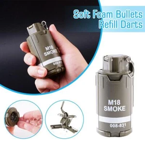 CS Grenade Toy Strike Gun Rival Soft Foam Bullets Refill Blaster Darts BEST