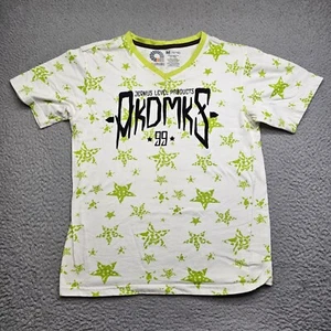 Akademiks Shirt Youth Medium V Neck Short Sleeve Designer Style Boys Cotton - Picture 1 of 12