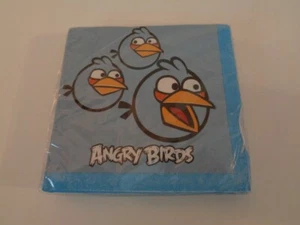 ANGRY BIRDS 1 PACK BEVERAGE SMALL NAPKINS 16ct, 2 PLY MADE IN USA NEW - Picture 1 of 1