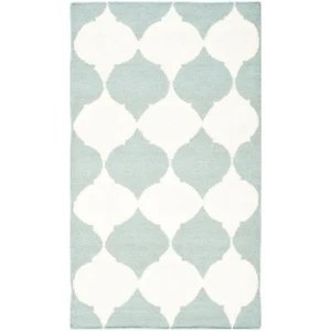 Safavieh Blue/ Ivory Flat weave Wool Area Rug 2' 6 x 4' - Picture 1 of 1