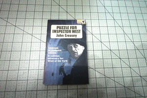 PUZZLE FOR INSPECTOR WEST BY JOHN CREASEY 1965 RARE PAN UK PULP CRIME THRILLER - Picture 1 of 3