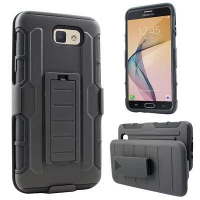 For Smasung Galaxy J7 Sky Pro 2017 J7 PREX J7 V Holster Belt Clip Kickstand Case - Image 1 of 3