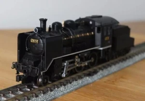 Micro Ace A6305 N Gauge JNR C56 steam locomotive in black - Picture 1 of 18