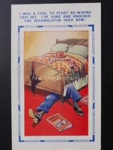 Bamforth & Co: Drunk Theme "I WAS A FOOL TO START RE-WIRING THIS SET.." - Picture 1 of 2