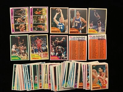1981-82 Topps Basketball West singles - VENDING QUALITY - Choose from list - Image 1 of 2
