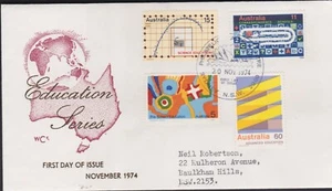 1974 Australia School Education Science Pre-School Correspondence WCS FDC - Picture 1 of 1