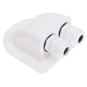 Dual Cable Entry Box Abs Wire Gland Waterproof Pass Through - Picture 1 of 11
