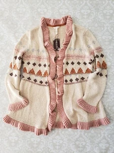 Matilda Jane Strick Winter Rüschen Boho Cardigan Pullover Jacie Large Wollmischung - Bild 1 von 3