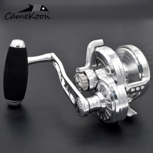 Carrete multiplicador CAMEKOON 9+2 rodamientos suave potente lanzamiento lento jigging pesca - Imagen 1 de 13