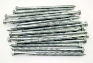 (15) Sechskantschrauben verzinkt 1/2 x 10 Lag Holzschrauben - Bild 1 von 1