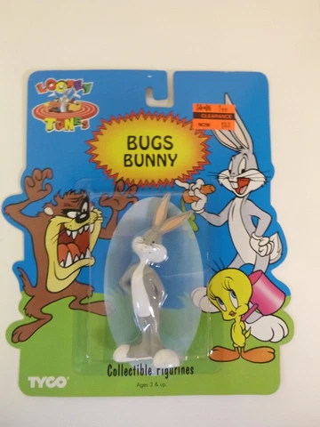 1994 TYCO Looney Tunes - BUGS BUNNY Figurine - MOC/NEW Cover