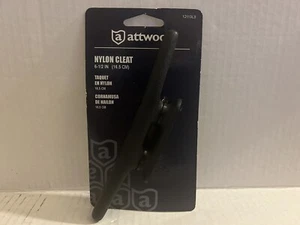Attwood 12113L3 Black Nylon 6.5" Strong, lightweight cleat, for #12 screws - Picture 1 of 10