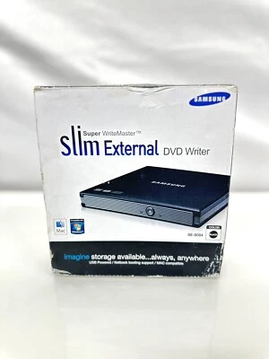 Samsung Black Slim External DVD Drive Writer SE-S084F 24x DVD-RW DVD+RW NEW - Image 1 of 4