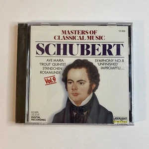 Masters of Classical Music Vol 9: Schubert (CD, Oct-1990, Laserlight) Sealed New - Imagen 1 de 2