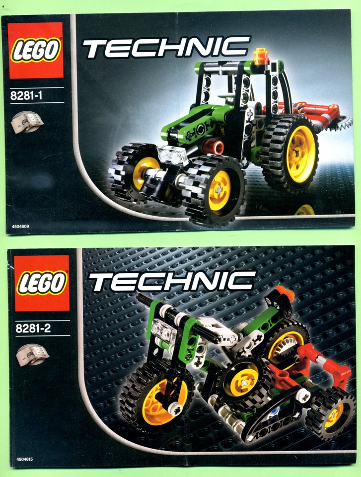 LEGO -- 8281 /1 -- 8281/2 - Nur Bauanleitung - Technic  - Tracktor - 2 Stück - Bild 1 von 1
