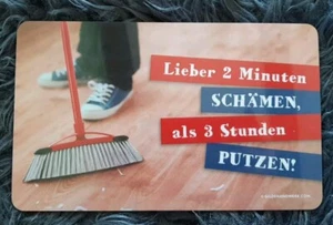 Gilde Frühstücksbrettchen  "Lieber 2 Minuten schämen, als.."   Kunststoff  Neu! - Bild 1 von 1