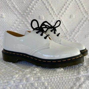 Dr. Martens Air Wair White Patent Leather Oxford. NWOB.US L7 - Picture 1 of 12