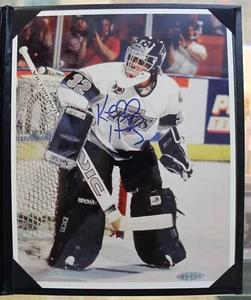UPPER DECK AUTHENTICATED KELLY HRUDEY SIGNED 8X10 AUTOGRAPH UDA WITH FOLDER - Picture 1 of 2