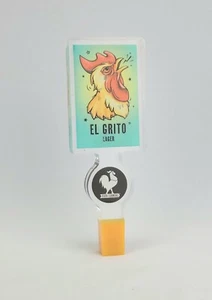 (T23) Maniglia rubinetto birra quattro angoli El Grito Lager 8" Lucite - Usato pulito - Foto 1 di 6