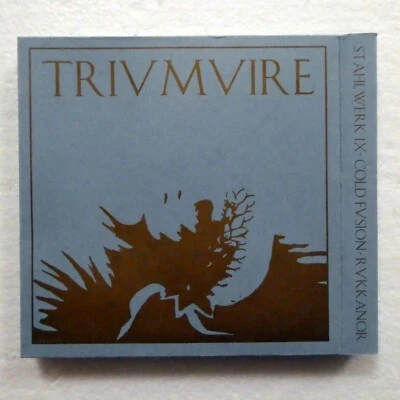 Stahlwerk / Cold Fusion / Rukkanor ‎: Triumvire CD GREY Box Industrial  RP 424 - Image 1 of 2