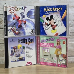 Disney Magic Artist/3D & Greeting Card Magic & Barbie Windows 95/98 Mac CD-ROM - Picture 1 of 4