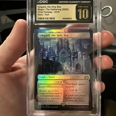 Ishgard, the Holy See Borderless Foil Final Fantasy MTG CGC Pristine 10 Pop 1 🔥 - Image 1 of 4