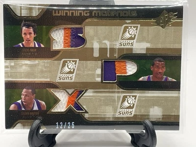 2007-08 SPx Steve Nash/Stoudemire/Marion Triple 3clr GAME USED Patches #d 12/25 - Image 1 of 3
