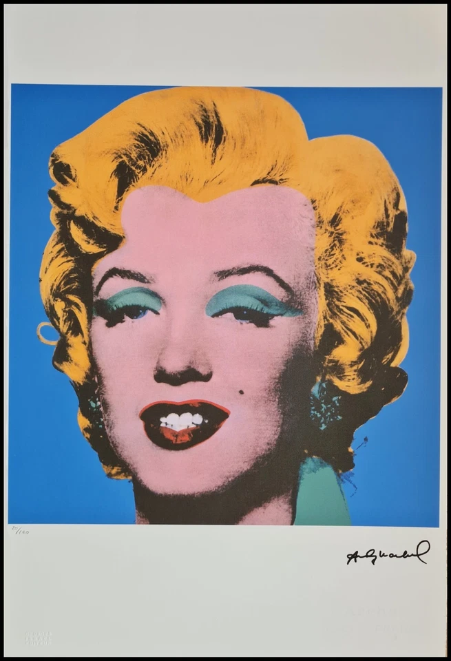 ANDY WARHOL * Marilyn Monroe * 57 x 38 cm * signed lithograph * limited # 20/100 - Bild 1 von 4