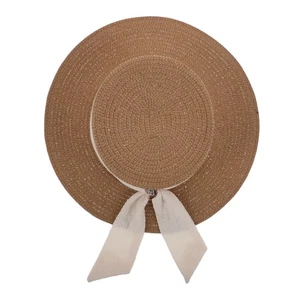  Sonnenhut mit breiter Krempe: Urlaub Strandhut für Damen - Sonnenschutz Strohhut für - Bild 1 von 12